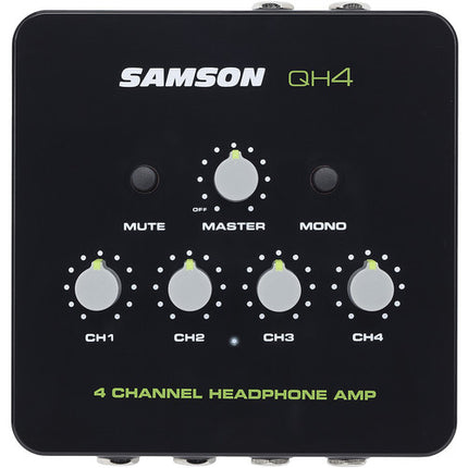 Samson QH4 Amplificador de Auriculares 4 Canales 564mW por Canal Control Volumen Individual