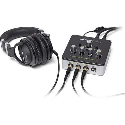 Samson QH4 Amplificador de Auriculares 4 Canales 564mW por Canal Control Volumen Individual