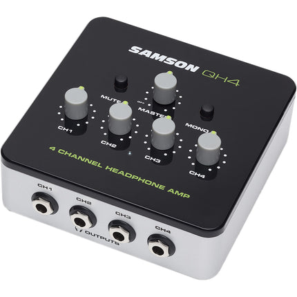 Samson QH4 Amplificador de Auriculares 4 Canales 564mW por Canal Control Volumen Individual