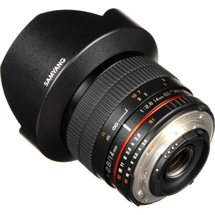 Samyang 14mm f2.8 ED AS IF UMC Objetivo Nikon F F-Mount Manual Focus