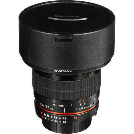 Samyang 14mm f2.8 ED AS IF UMC Objetivo Nikon F F-Mount Manual Focus