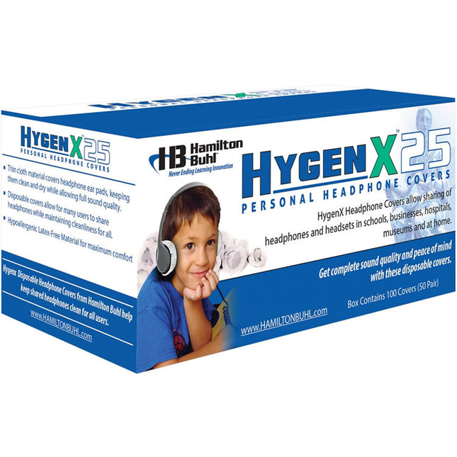 HamiltonBuhl HygenX Protectores Desechables 2.5" para Auriculares On-Ear 600 Pares Negro