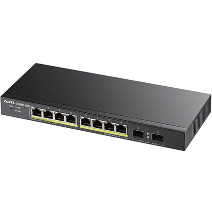 ZyXEL GS1900-10HP Switch de Red Gestionado Gigabit 8 Puertos PoE+ 77W 2 SFP