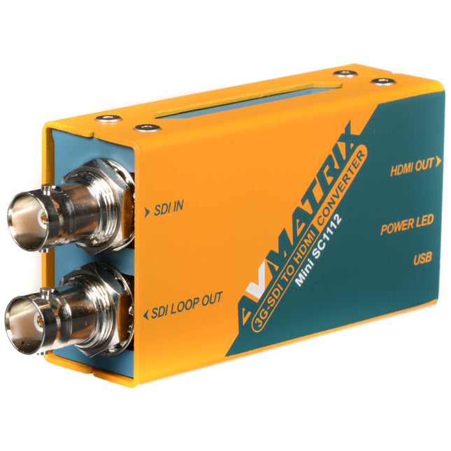AVMATRIX Mini SC1112 Convertidor 3G-SDI a HDMI 1080p60 con Montura