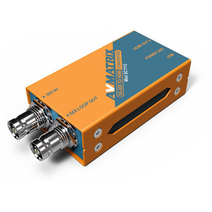 AVMATRIX Mini SC1112 Convertidor 3G-SDI a HDMI 1080p60 con Montura