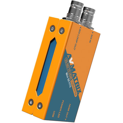 AVMATRIX Mini SC1112 Convertidor 3G-SDI a HDMI 1080p60 con Montura