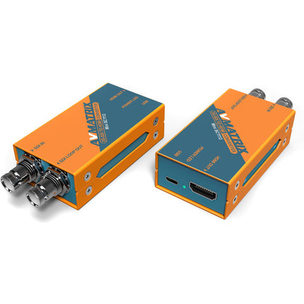 AVMATRIX Mini SC1112 Convertidor 3G-SDI a HDMI 1080p60 con Montura
