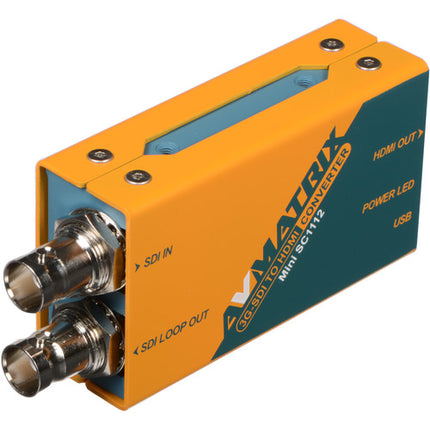 AVMATRIX Mini SC1112 Convertidor 3G-SDI a HDMI 1080p60 con Montura