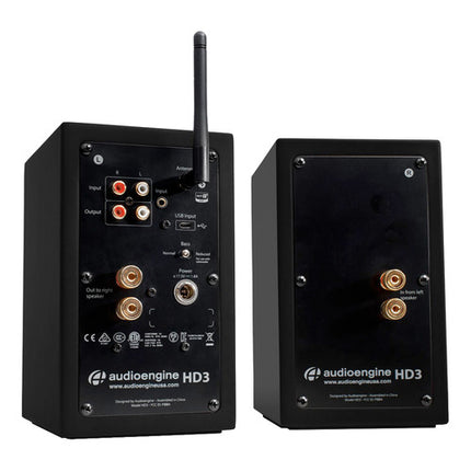 Audioengine HD3 Sistema de Altavoces Bluetooth 15W 2.75" Kevlar con Soportes de Escritorio