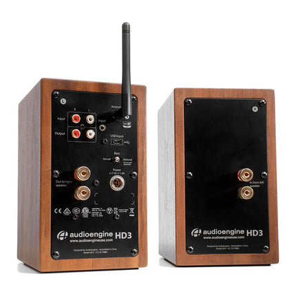 Audioengine HD3 Sistema de Altavoces Bluetooth 15W Pareja Nogal