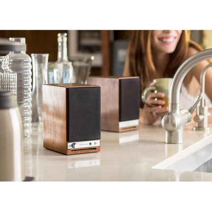 Audioengine HD3 Sistema de Altavoces Bluetooth 15W Pareja Nogal