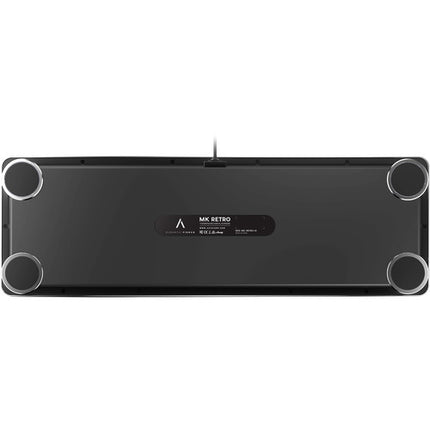 AZIO MK Teclado Mecánico Retro Negro Con Interruptores Azules USB