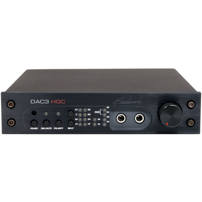 Benchmark DAC3-HGC Convertidor DAC y Preamplificador Estéreo con Amplificador de Auriculares HPA2 y Control Remoto