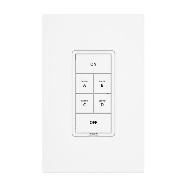 Insteon On Off 6 Botones Teclado de Pared Blanco Compatible Alexa HomeKit