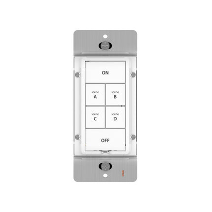 Insteon On Off 6 Botones Teclado de Pared Blanco Compatible Alexa HomeKit