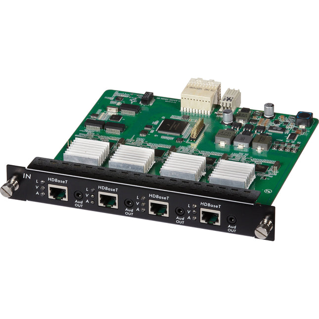 MuxLab Tarjeta de Entrada HDBT 4 Canales PoE 4K UHD para Matriz Modular 16x16