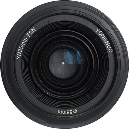 Yongnuo YN 35mm f/2 Lente para Nikon F Montura F con Apertura f2 a f22