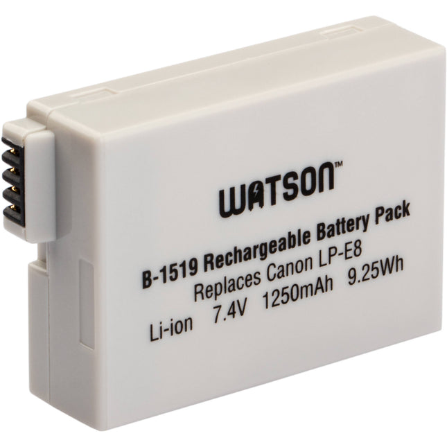 Watson LP-E8 Batería de iones de litio 7.4V 1250mAh para Canon con garantía limitada
