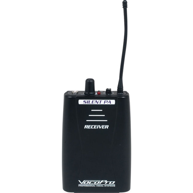 VocoPro SilentPA-RX Receptor Inalámbrico Bodypack 900 MHz 16 Canales 150 ft Alcance