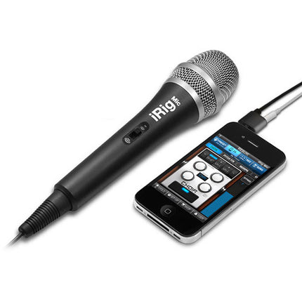 IK Multimedia iPhone iPod Bundle para Podcast con Micrófono y Soportes