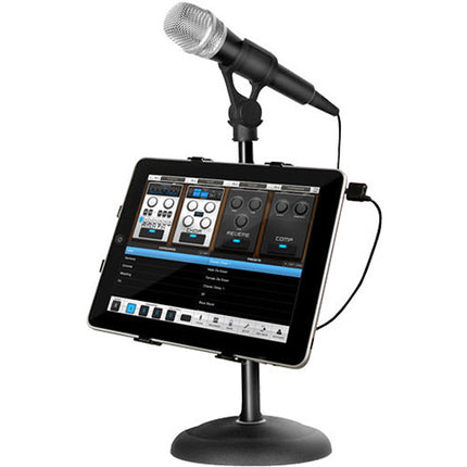 IK Multimedia iPhone iPod Bundle para Podcast con Micrófono y Soportes