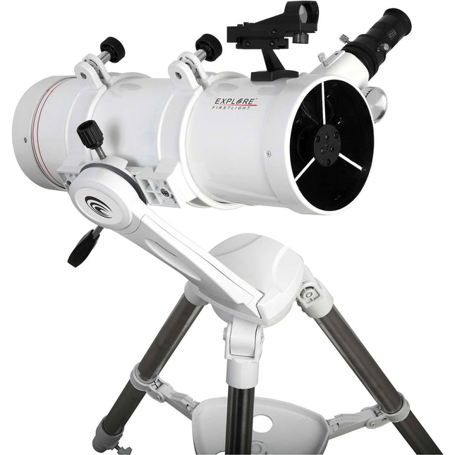 Explore Scientific FirstLight 114mm f4.3 Telescopio Reflector 500mm Focal 25mm Ocular Tripode Acero