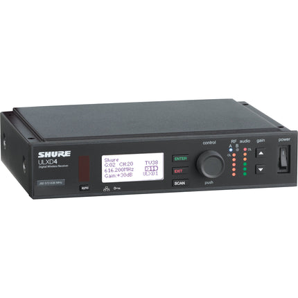 Shure ULXD4 Receptor Inalámbrico Digital VHF Canal Único 42 MHz 1 Ethernet