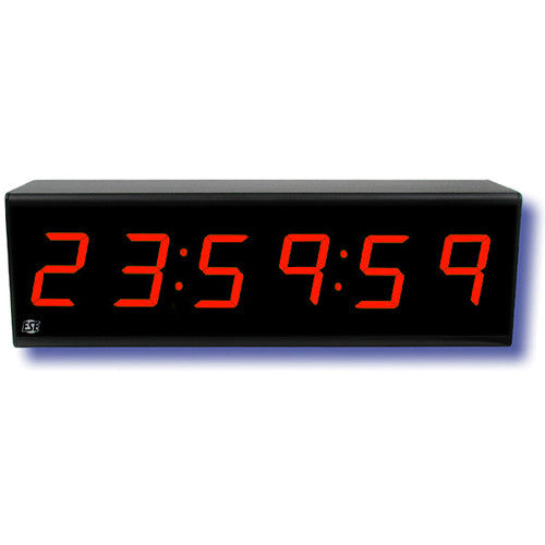 ESE 2.3" Lector de Código de Tiempo 6 Dígitos LED Rojo 70 Pies Vista Montaje Pared