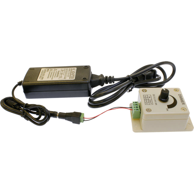Cavision Standard One Channel Dimmer Regulador para LED 12 V 5 A con Adaptador