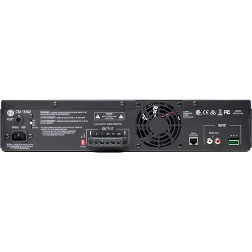 JBL CSA 1300Z Amplificador Monocanal 300W con Control Independiente y Euroblock