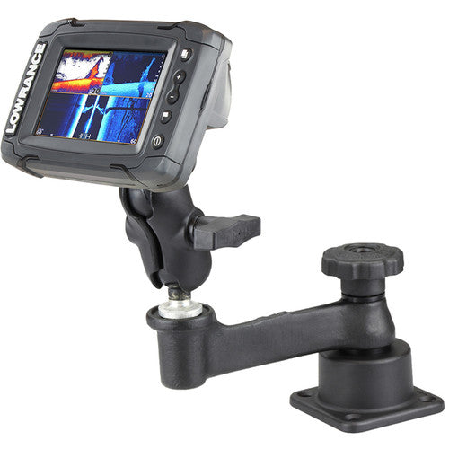RAM Mounts Base Horizontal GPS con Brazo Giratorio Base Lowrance Bola 1.5" Tamaño C