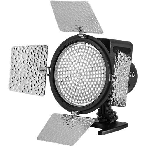 Yongnuo YN-216 Luz LED para cámara 5500K 13W con filtros y mini soporte
