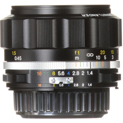 Voigtlander Nokton 58mm f1.4 SL II S Lente F Mount FX Formato Negro