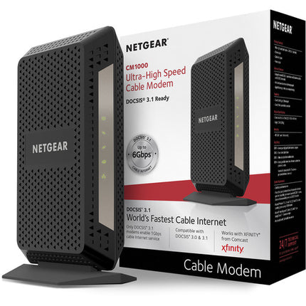 Netgear CM1000 Módem Cable DOCSIS 3.1 32 Canales Descarga 1 Puerto Gigabit