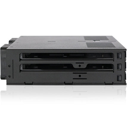 Icy Dock ExpressCage jaula para seis discos 2.5" SAS SATA 6 Gb/s con dos ventiladores 40mm para bahía 5.25"