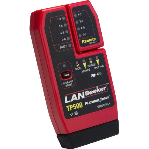 Platinum Tools LANSeeker Probador de Cables Cat 3 a Cat 7 con Control Remoto