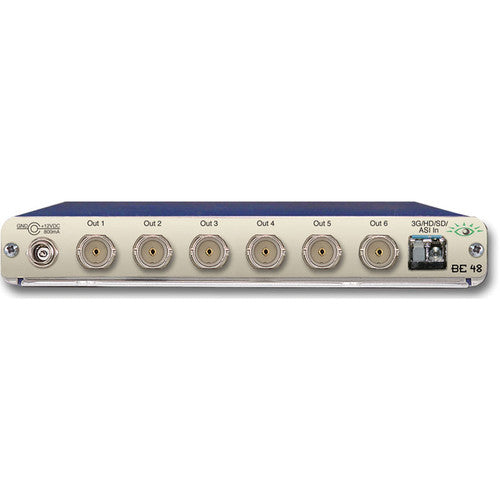 Ensemble Designs BrightEye 48 Convertidor óptico a eléctrico con amplificador de distribución y soporte 3G/HD/SD/ASI