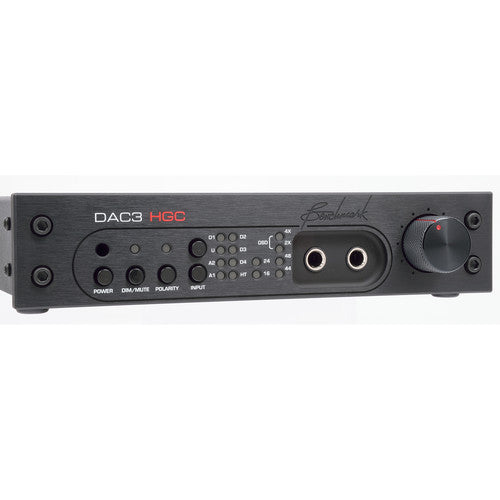 Benchmark DAC3-HGC Convertidor DAC y Preamplificador Estéreo con Amplificador de Auriculares HPA2 y Control Remoto