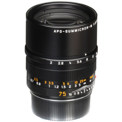 Leica APO-Summicron-M 75mm f2 ASPH. Lente Manual Full Frame Hood Negro