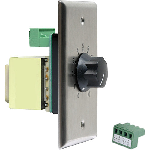 AtlasIED AT100 Atenuador Comercial Acero Inoxidable 100W 27dB 70.7V