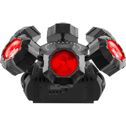 CHAUVET DJ Helicopter Q6 Lámpara Giratoria Multi Efectos con Láser RGBW 3° ángulo 6 LEDs RGBW