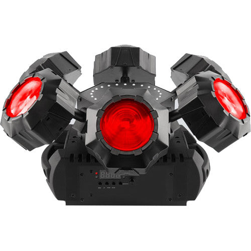 CHAUVET DJ Helicopter Q6 Lámpara Giratoria Multi Efectos con Láser RGBW 3° ángulo 6 LEDs RGBW