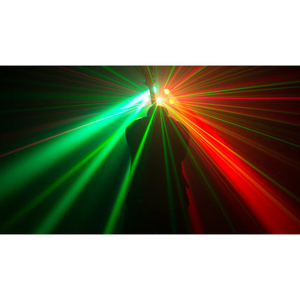 CHAUVET DJ Helicopter Q6 Lámpara Giratoria Multi Efectos con Láser RGBW 3° ángulo 6 LEDs RGBW