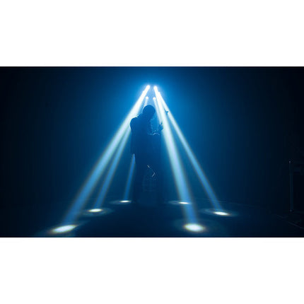 CHAUVET DJ Helicopter Q6 Lámpara Giratoria Multi Efectos con Láser RGBW 3° ángulo 6 LEDs RGBW