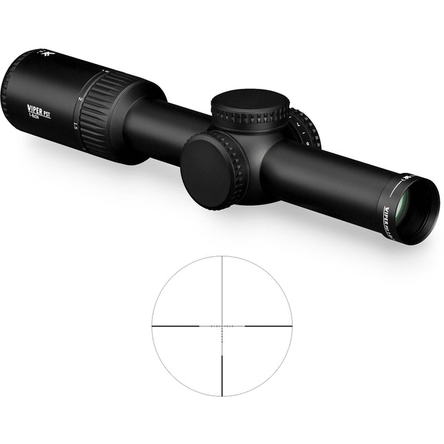 Vortex 1-6x24 Viper PST Gen II Visor telescópico con retículo iluminado VMR-2 MOA y diámetro 30mm