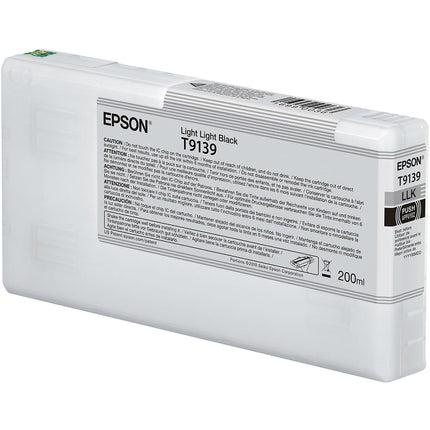 Cartucho de Tinta Epson T9139 UltraChrome HDX Negro Claro 200mL para Impresora SureColor SC-P5000