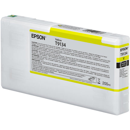Epson T9134 UltraChrome HDX Cartucho de tinta amarilla 200mL para impresoras SureColor SC-P5000