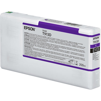 Cartucho de tinta Epson T913D UltraChrome HDX violeta 200mL para impresoras SureColor SC-P5000
