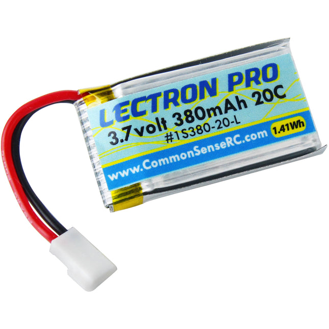 Common Sense RC Lectron Pro 1S Batería de Vuelo 380mAh 20C para Hubsan X4
