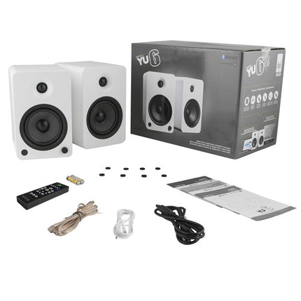 Kanto Living YU6 Altavoces Estantería Activados 100W Bluetooth Blanco Mate